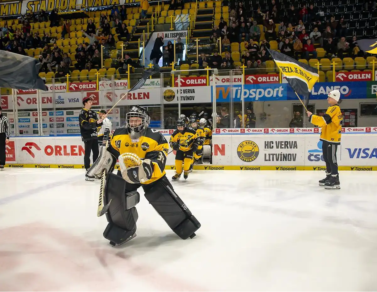 Malí hokejisté Litvínova si užili unikátní zápas v extraligové atmosféře 2